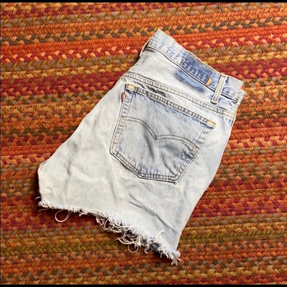 Vintage 501 Button Fly Cut Off Shorts - Picture 1 of 6